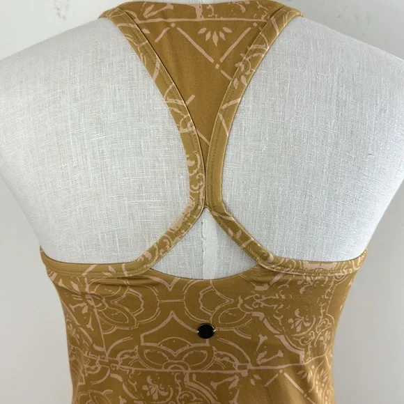 🌷PRANA Mustard Razorback Dress Size M - Picture 5 of 10